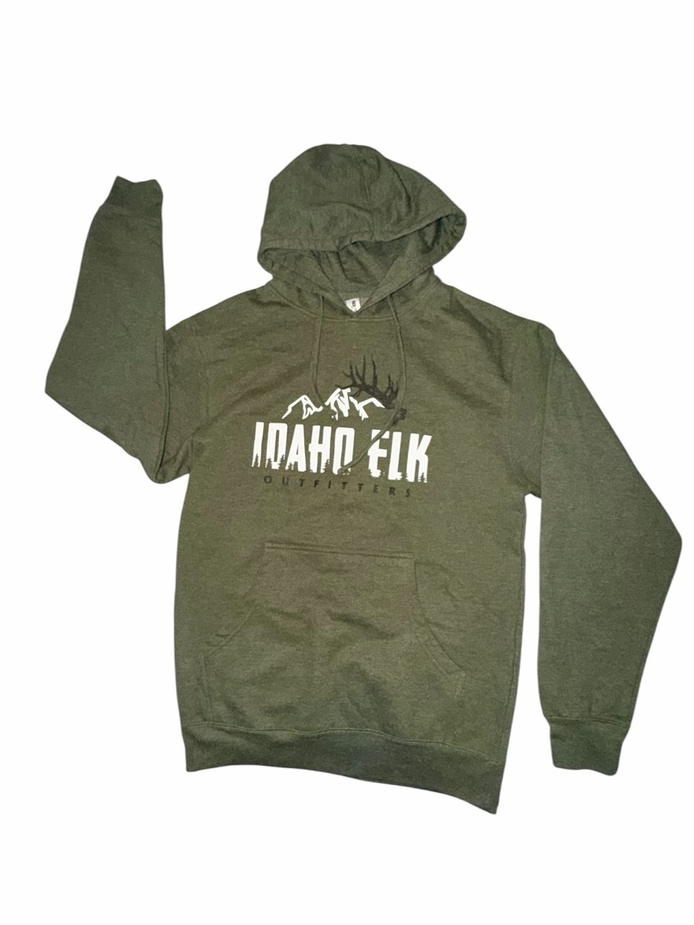 Idaho Elk Outfitters Olive Green Pullover Hoodie (008)